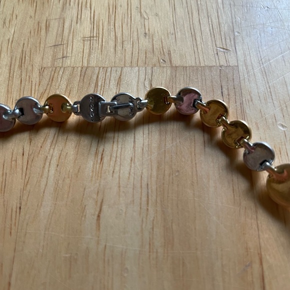 EUC COACH Metallic Clustered Daisy Rivet Necklace - Picture 2 of 7